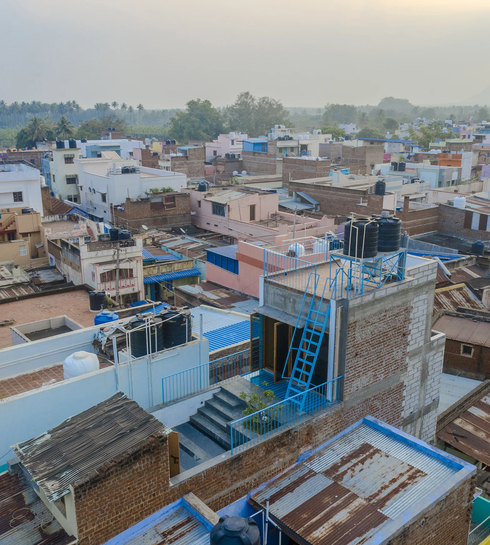 20 Sq.m House exterior elevation aerial view