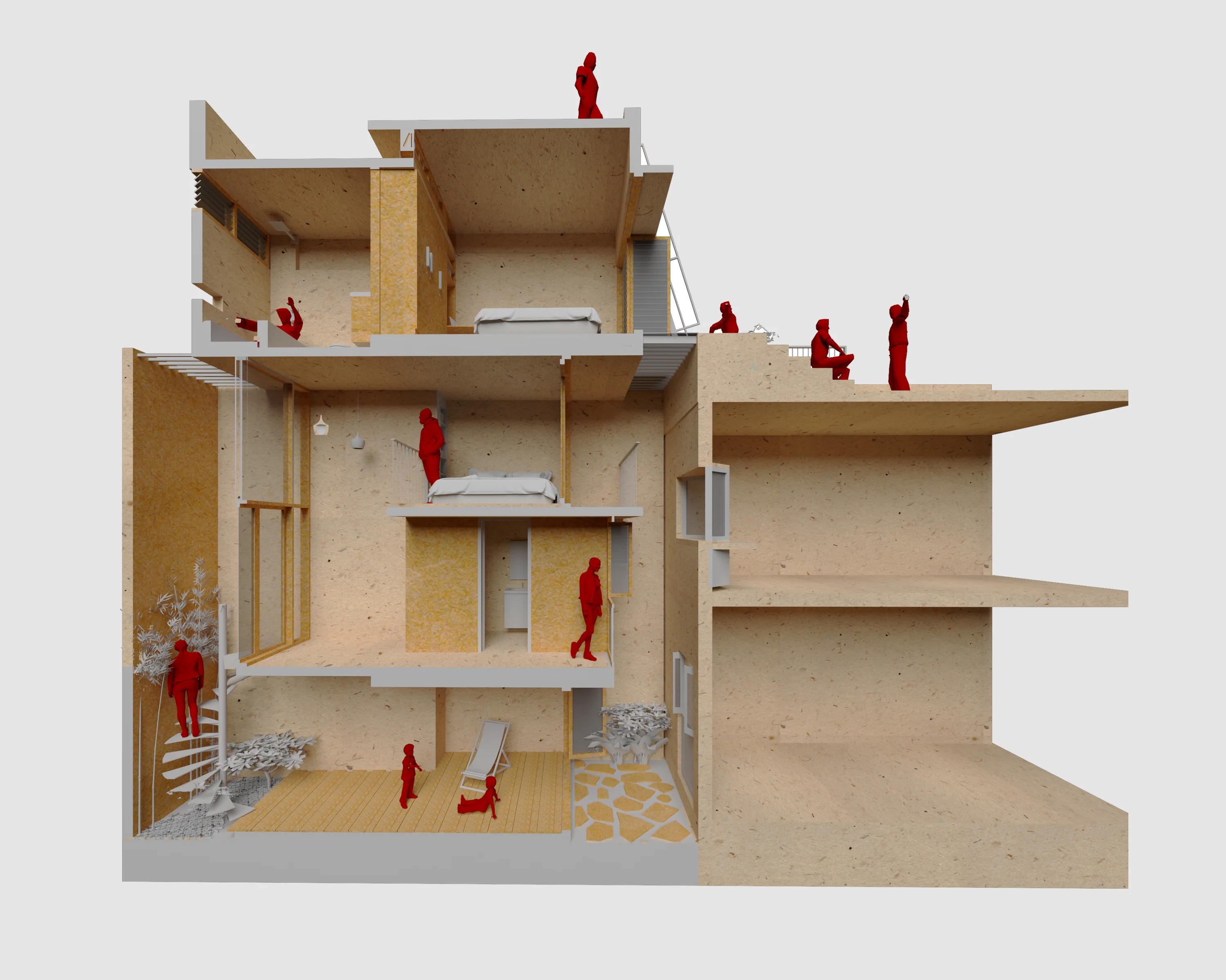 20 Sq.m House sectional model