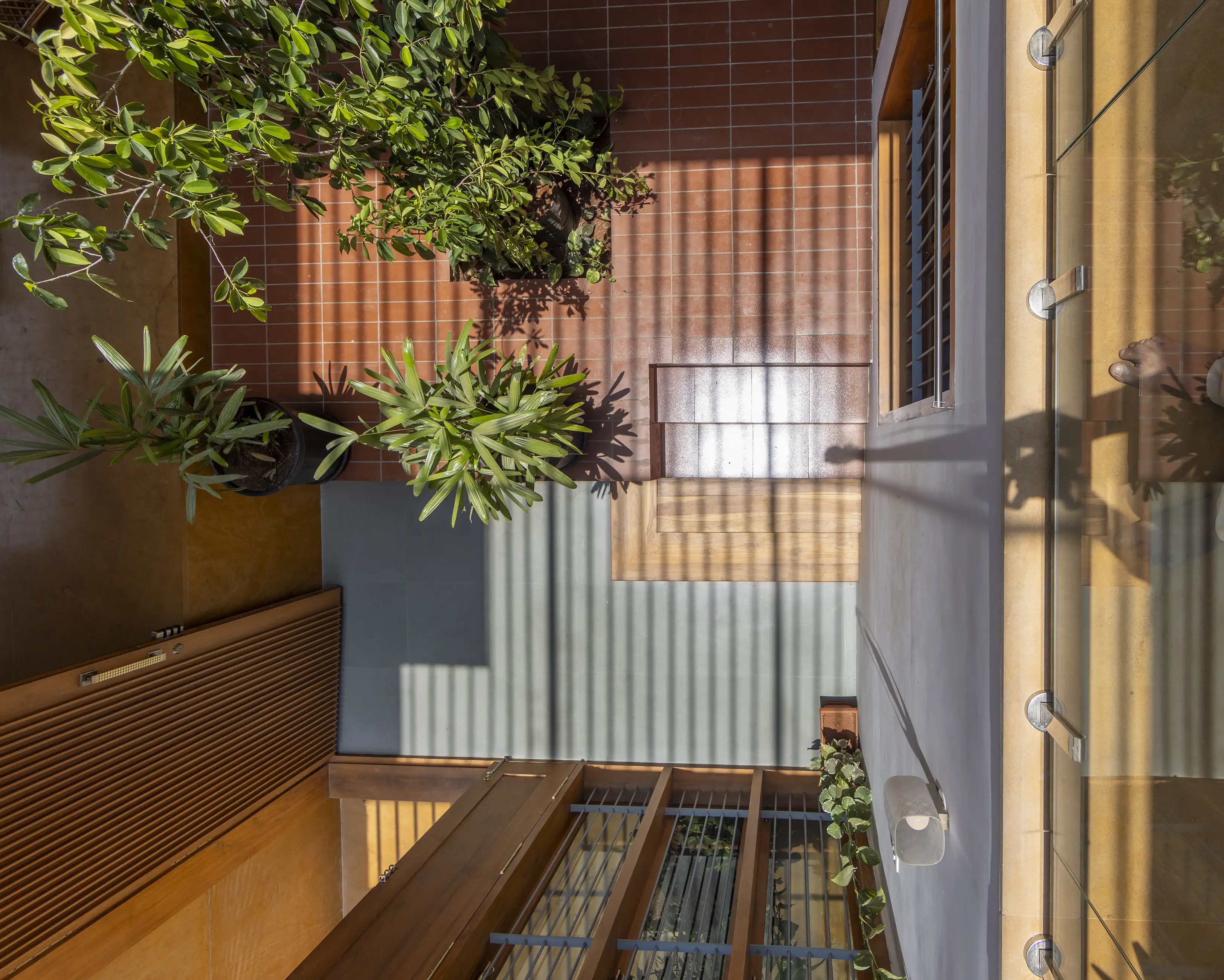 Dwell in Levels courtyard with skylight