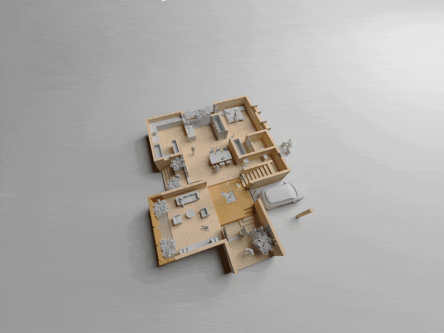 Dwell in Levels isometric view