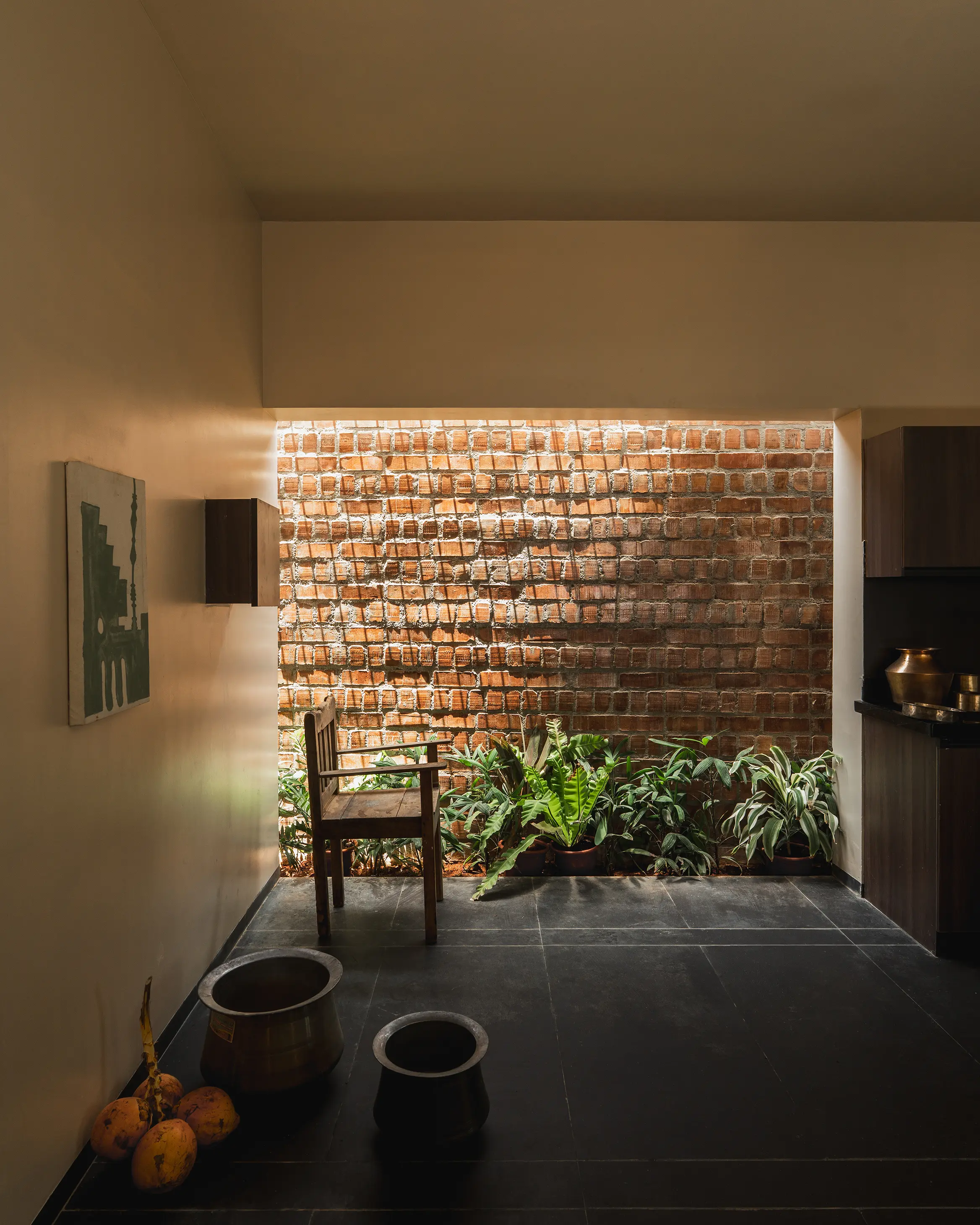 Theni Residence courtyard skylight alternate view