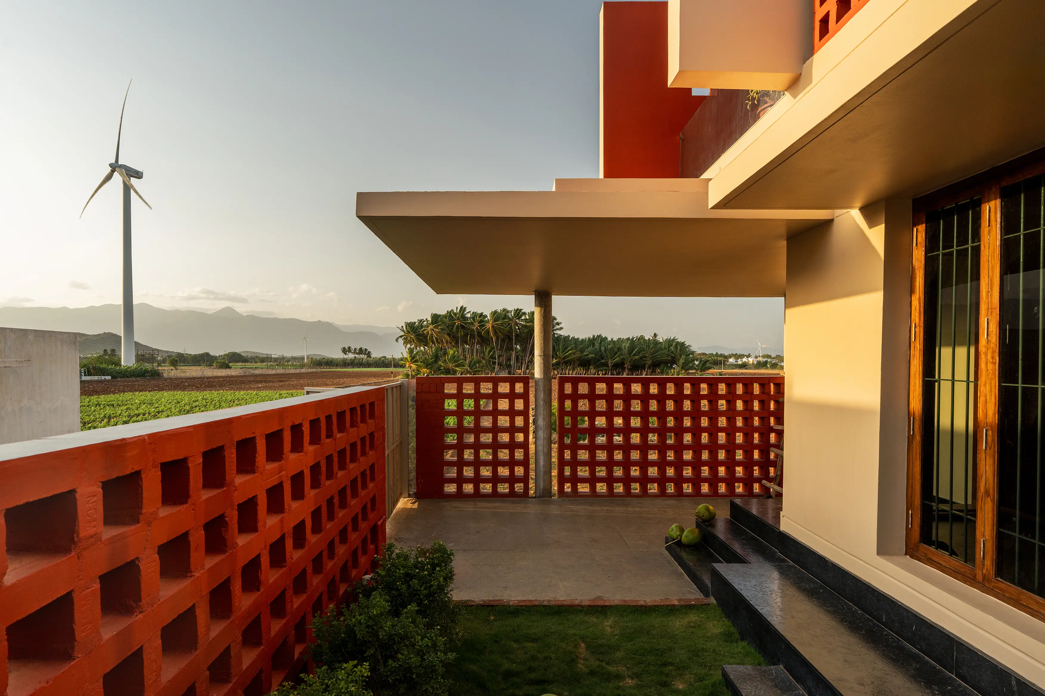 Theni Residence entrance court
